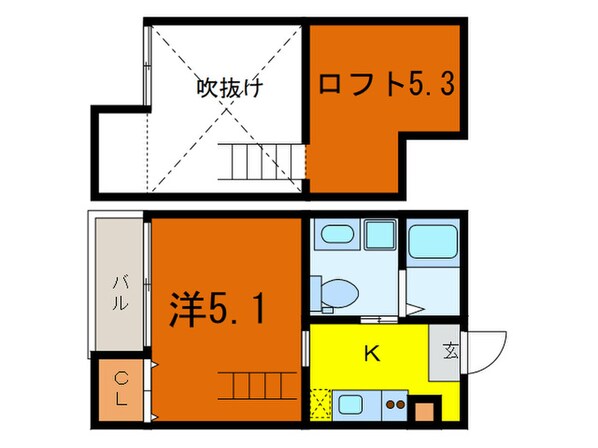 Ksハイツの物件間取画像